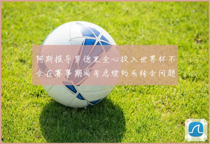 阿斯报导罗德里全心投入世界杯不会在赛事期间考虑续约或转会问题
